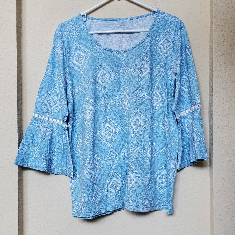Garnet Hill 2pc PJ Set. Size Large